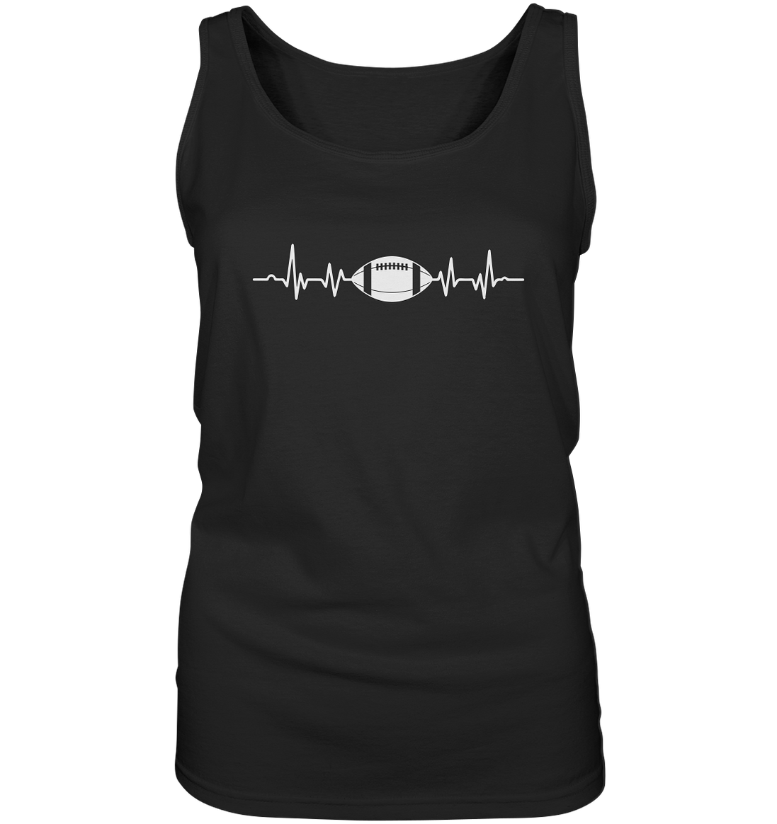 Football Heartbeat - Ladies Tank-Top