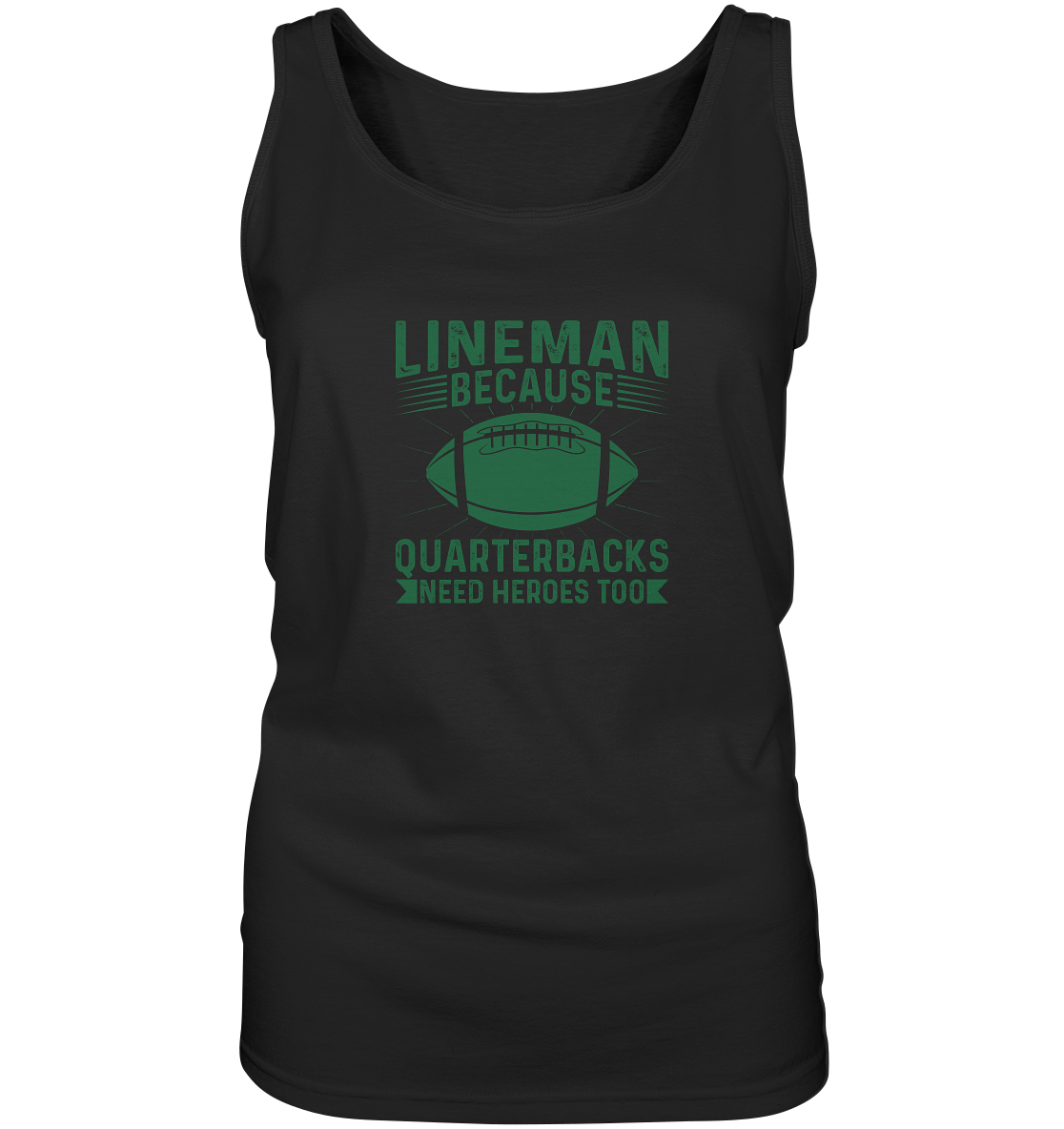 Lineman Heroes Green - Ladies Tank-Top