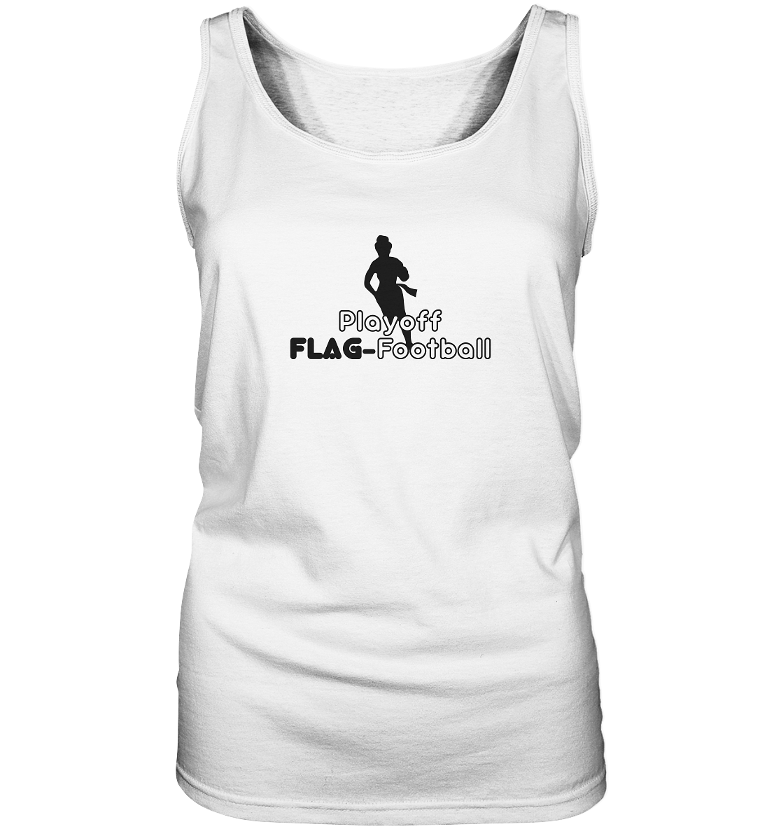 Playoff Flag Football Women Black - Ladies Tank Top