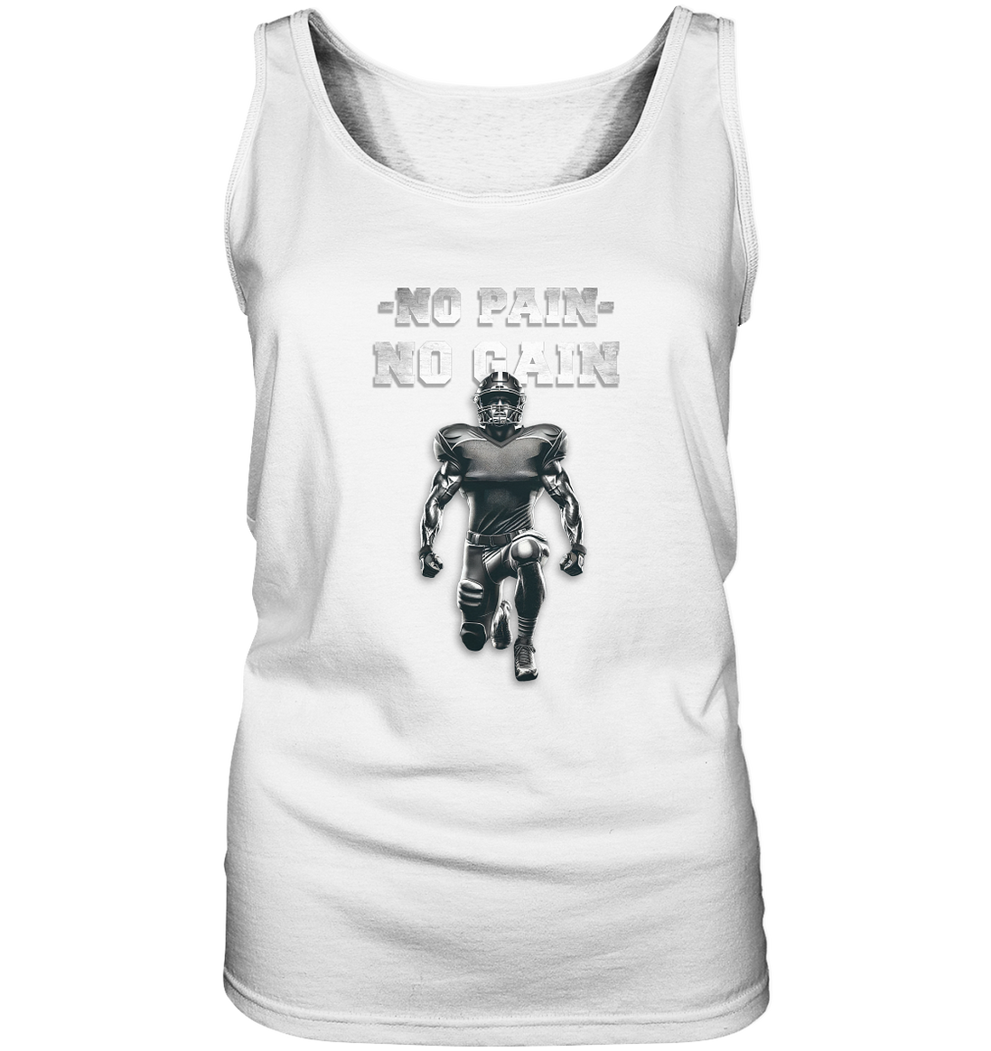 No Pain No Gain Metal  - Ladies Tank-Top