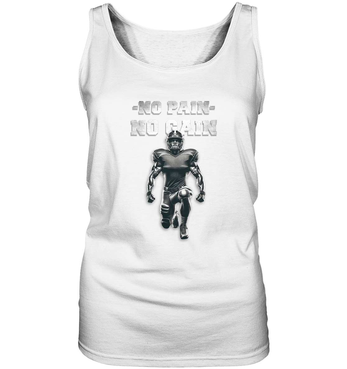 No Pain No Gain Metal  - Ladies Tank-Top