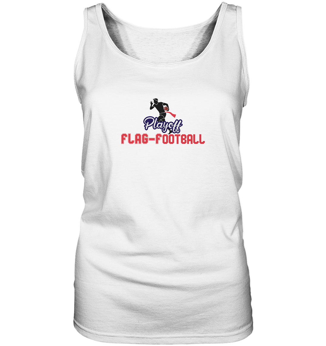 Playoff Flag Football  Men red - Ladies Tank-Top