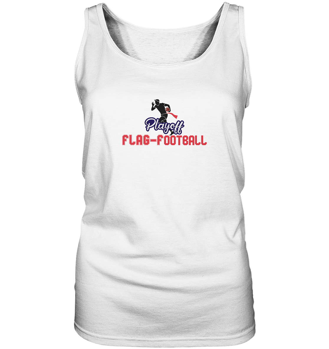 Playoff Flag Football  Men red - Ladies Tank-Top