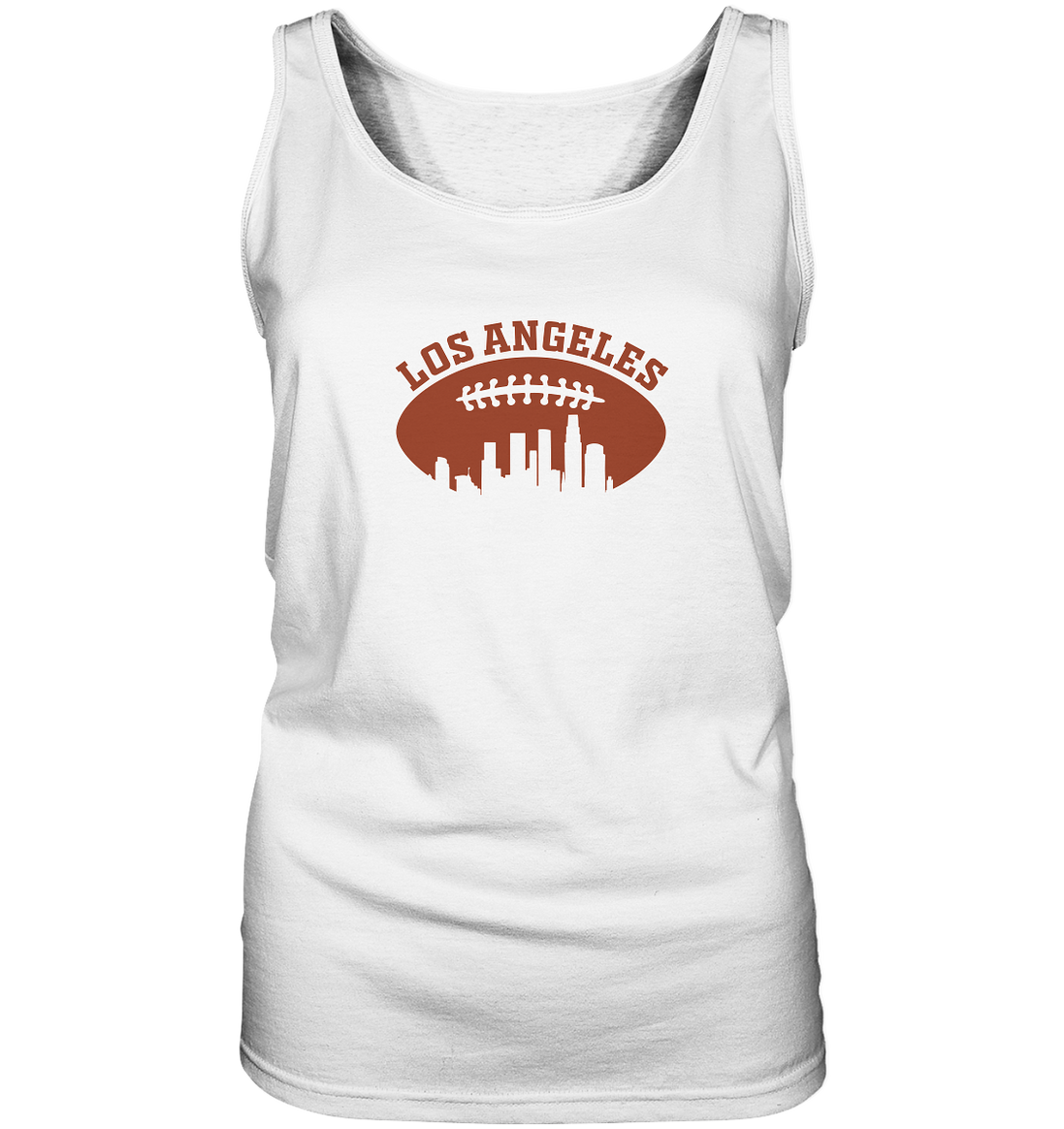 Los Angeles Football Silhouette - Ladies Tank-Top