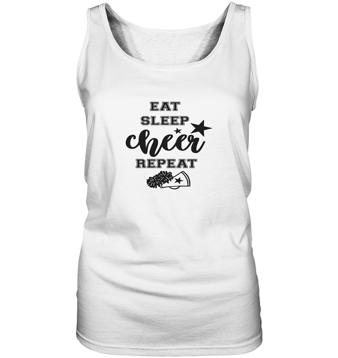 Eat Sleep Cheer Repeat - Ladies Tank-Top