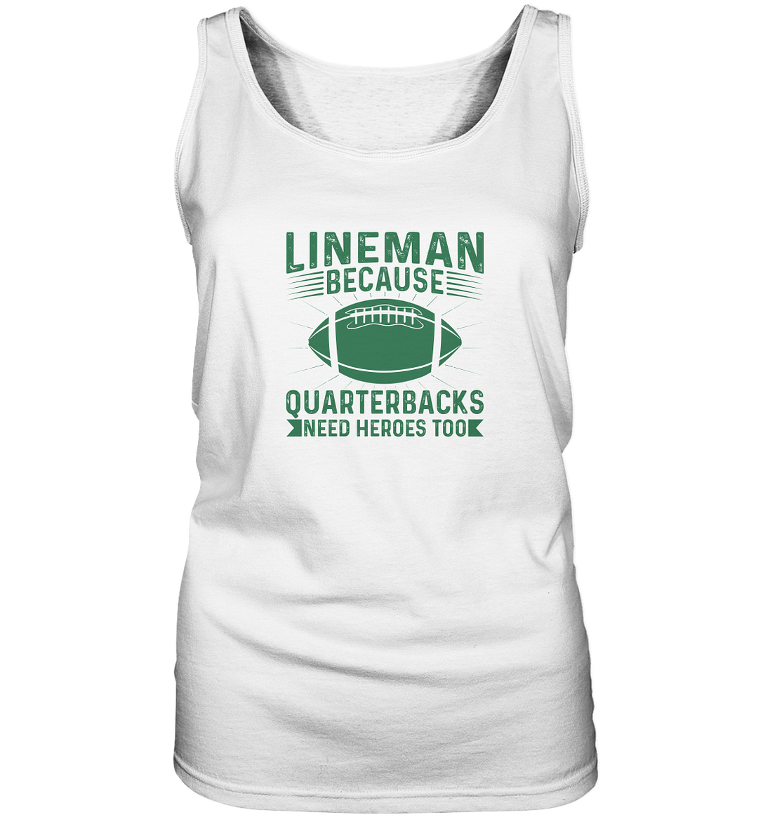 Lineman Heroes Green - Ladies Tank-Top