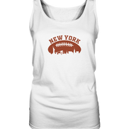 New York Football Silhoutte  - Ladies Tank-Top