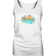 Flag Football Word Bubble - Women's Tank Top