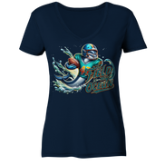Dolphin - Women's V-Neck Shirt