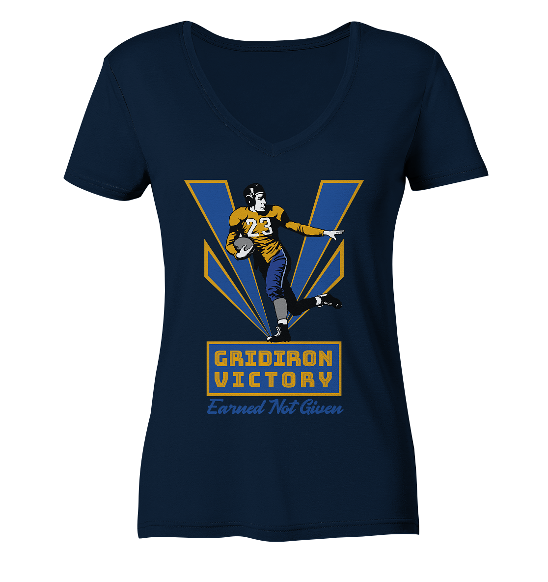 Gridiron Victory - Ladies V-Neck Shirt