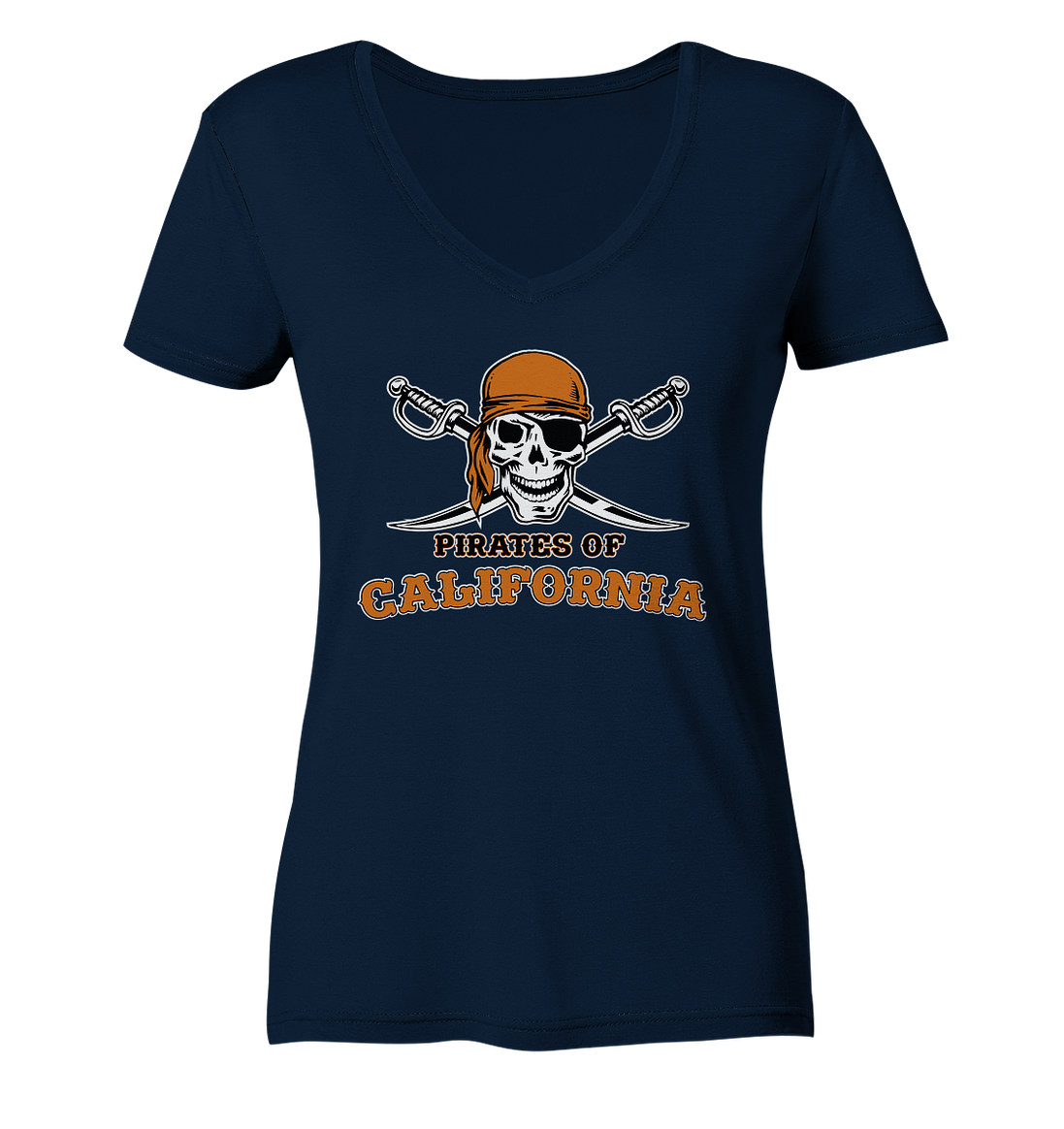 Pirates of California - Ladies V-Neck Shirt