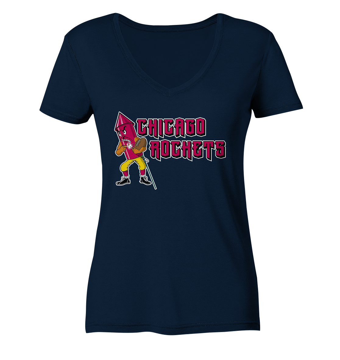 Chicago Rockets - Ladies V-Neck Shirt