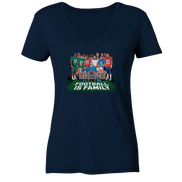 Football is Family - Ladies V-Neck Shirt