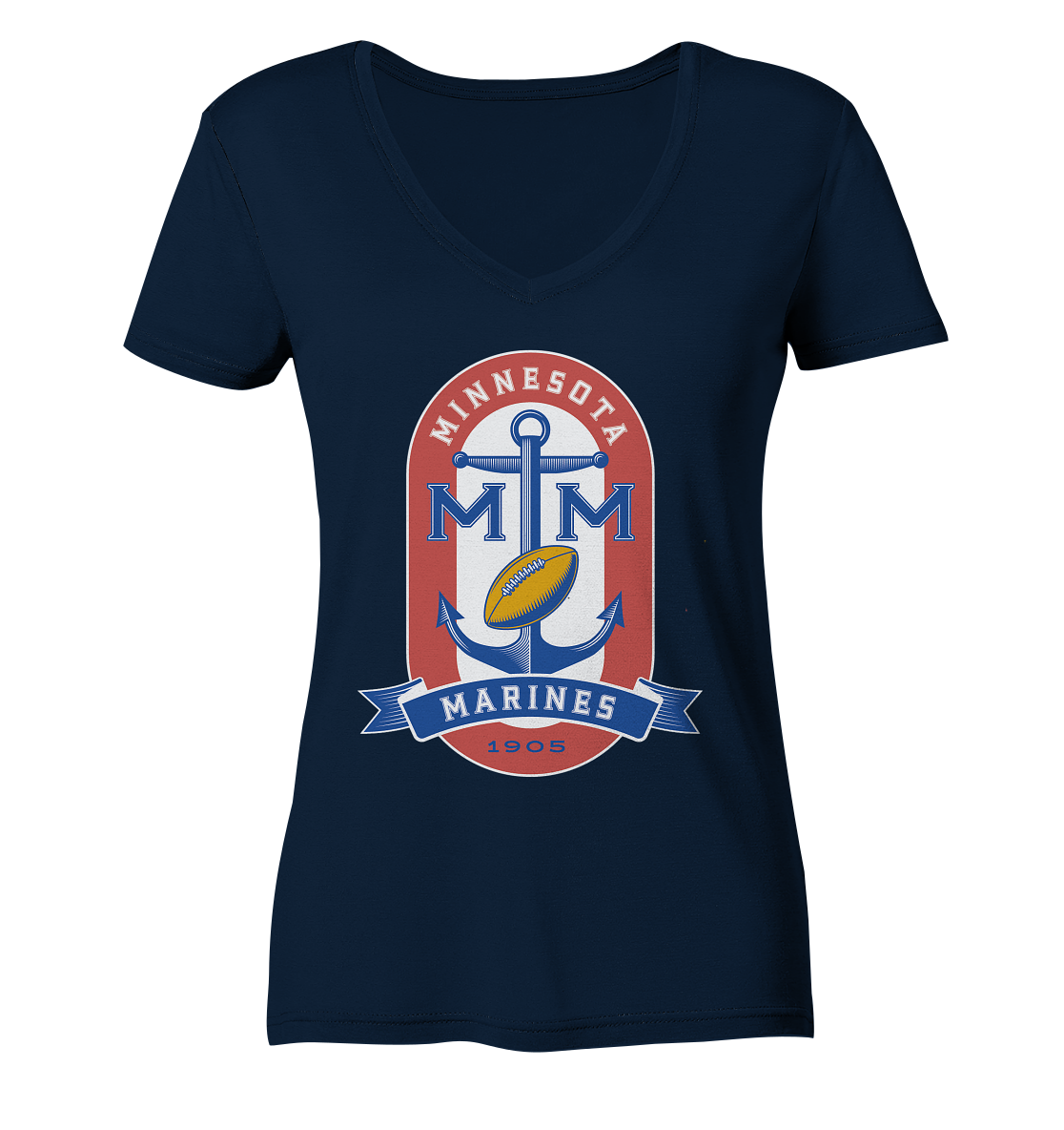 Minnesota Marines - Ladies V-Neck Shirt