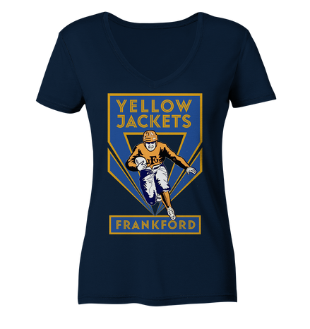 Frankford Yellow Jackets 2 - Ladies V-Neck Shirt
