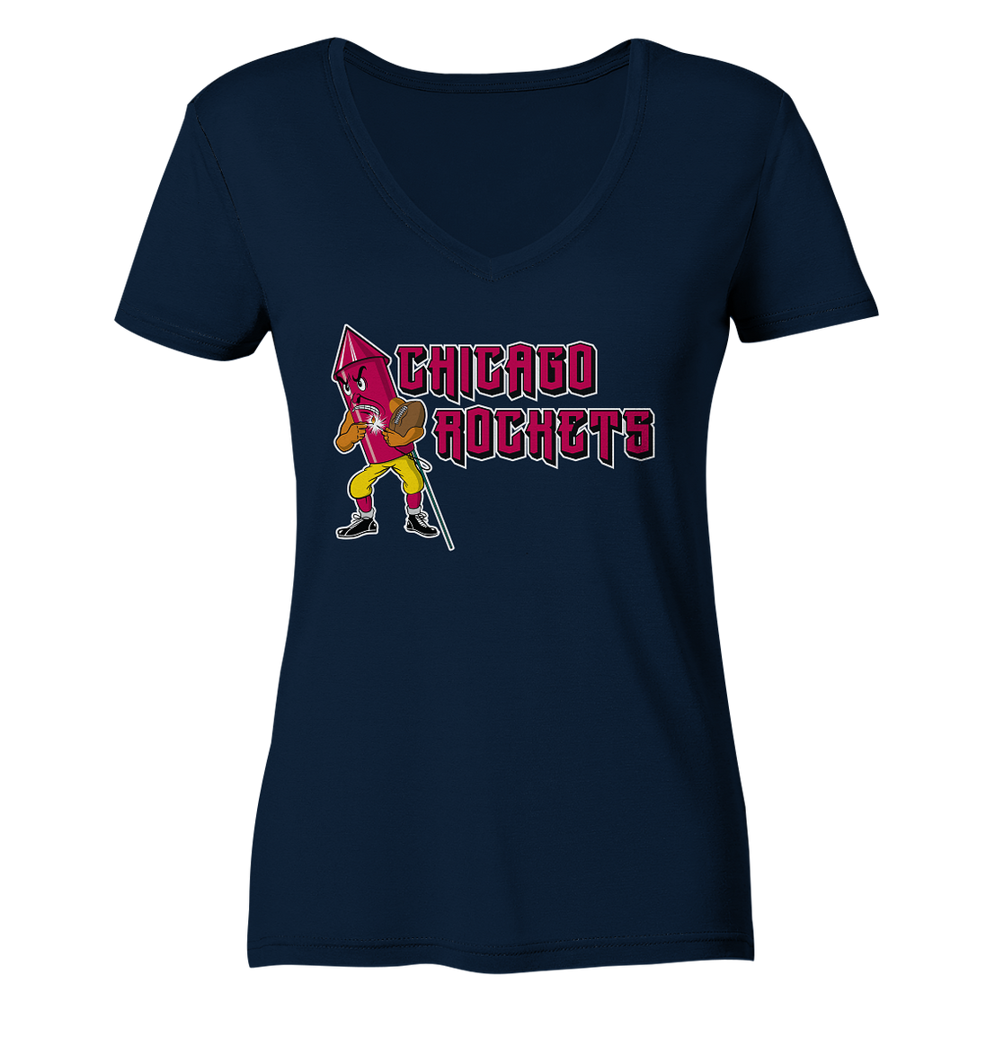 Chicago Rockets - Ladies V-Neck Shirt