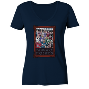 Fans are Friends  - Ladies V-Neck Shirt