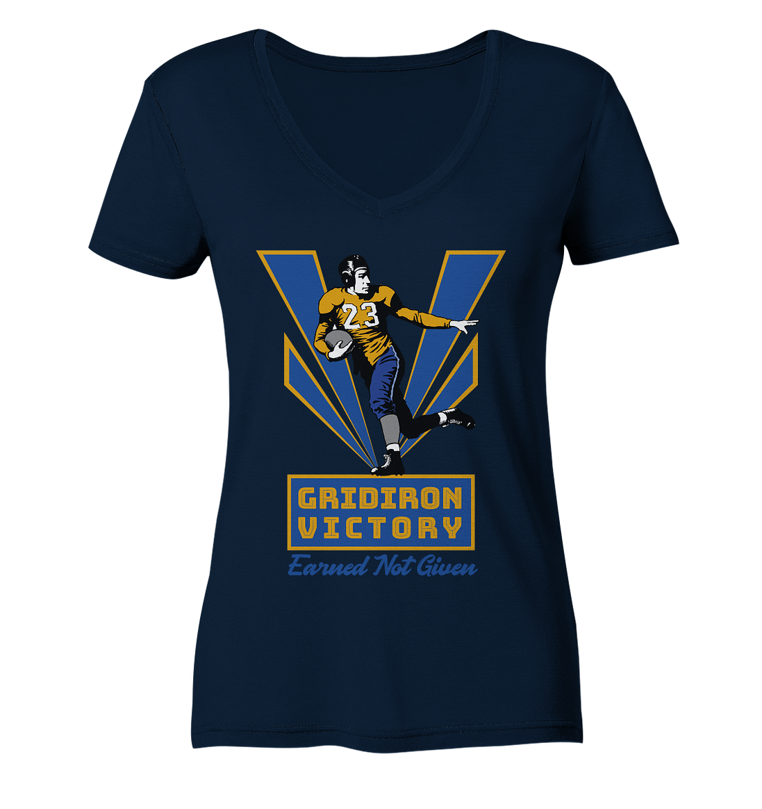 Gridiron Victory - Ladies V-Neck Shirt