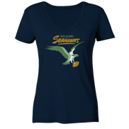 Miami Seahawks 2  - Ladies V-Neck Shirt