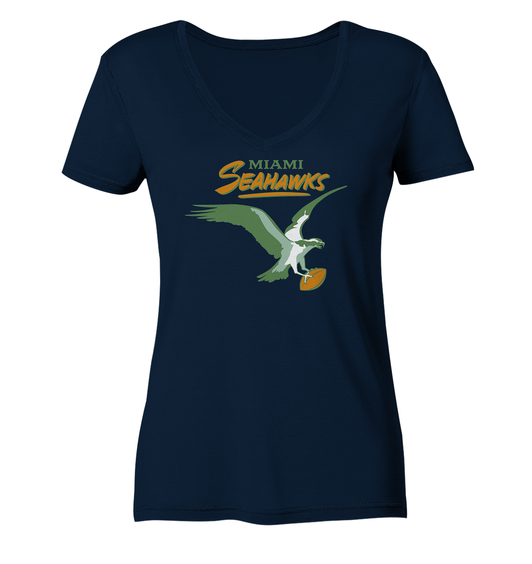 Miami Seahawks 2  - Ladies V-Neck Shirt