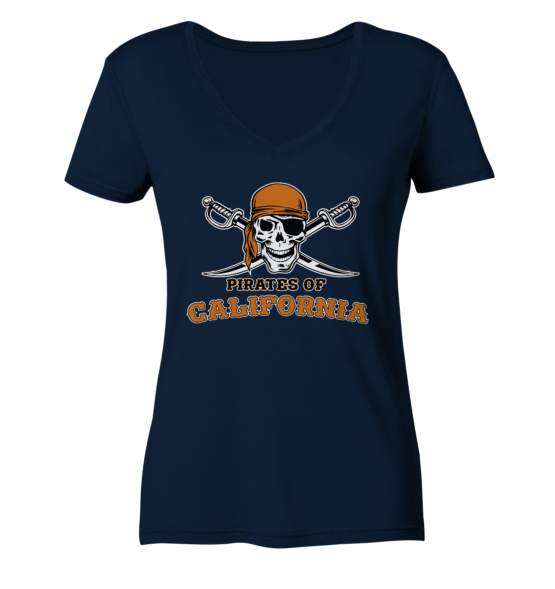 Pirates of California - Ladies V-Neck Shirt