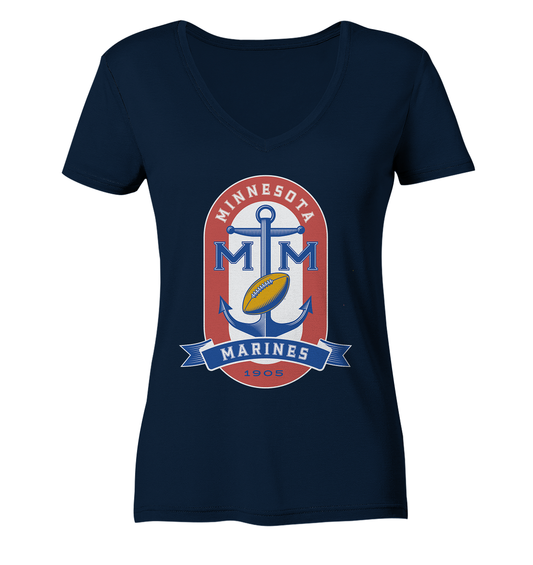 Minnesota Marines - Ladies V-Neck Shirt