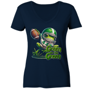 Green Frog   - Ladies V-Neck Shirt