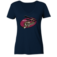 Muncie Flyers 2 - Ladies V-Neck Shirt