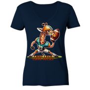 Giraffe - Ladies V-Neck Shirt
