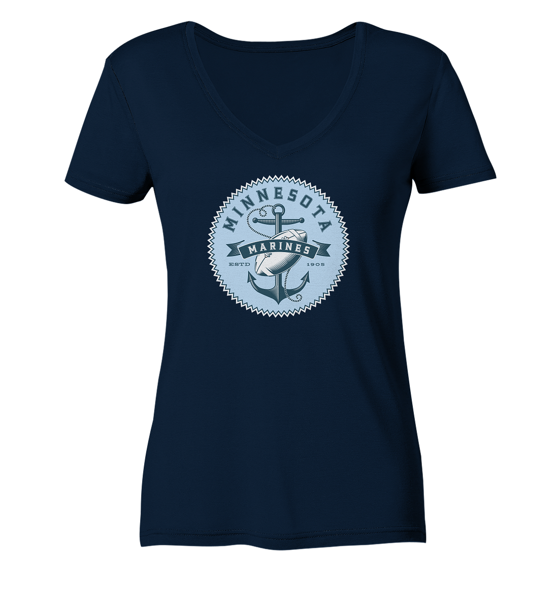 Minnesota Marines II - Ladies V-Neck Shirt