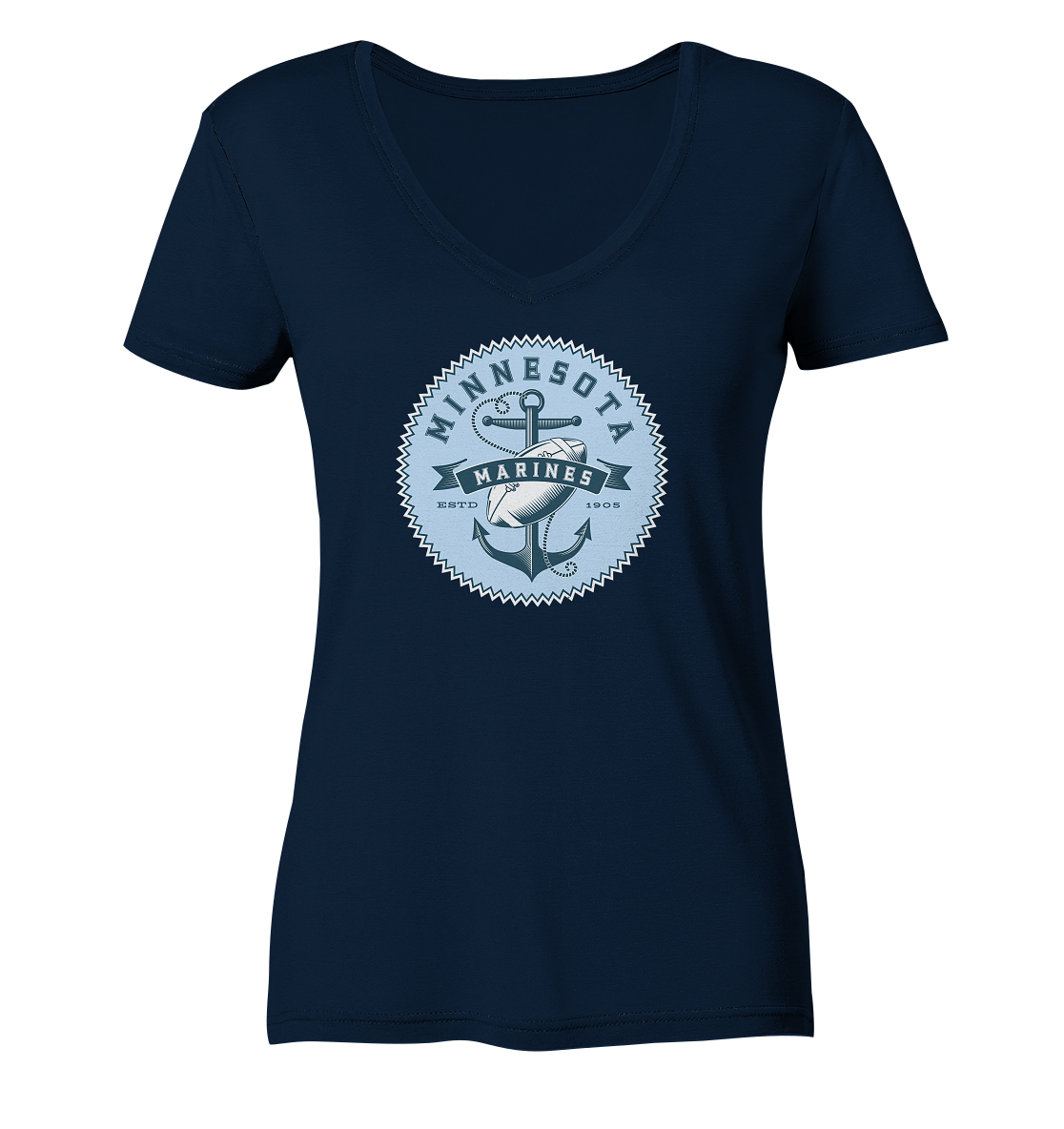 Minnesota Marines II - Ladies V-Neck Shirt