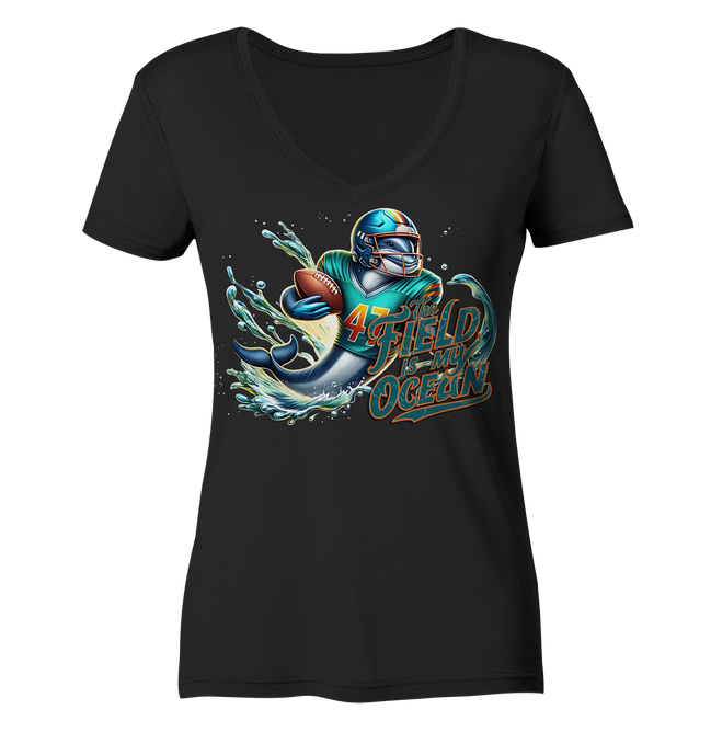 Dolphin - Women's V-Neck Shirt
