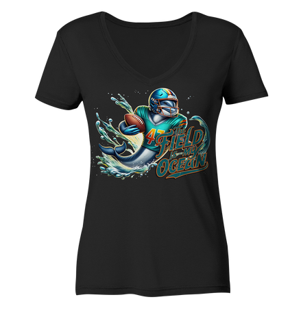 Dolphin - Women's V-Neck Shirt