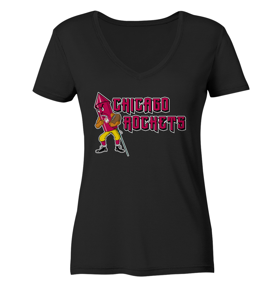 Chicago Rockets - Ladies V-Neck Shirt