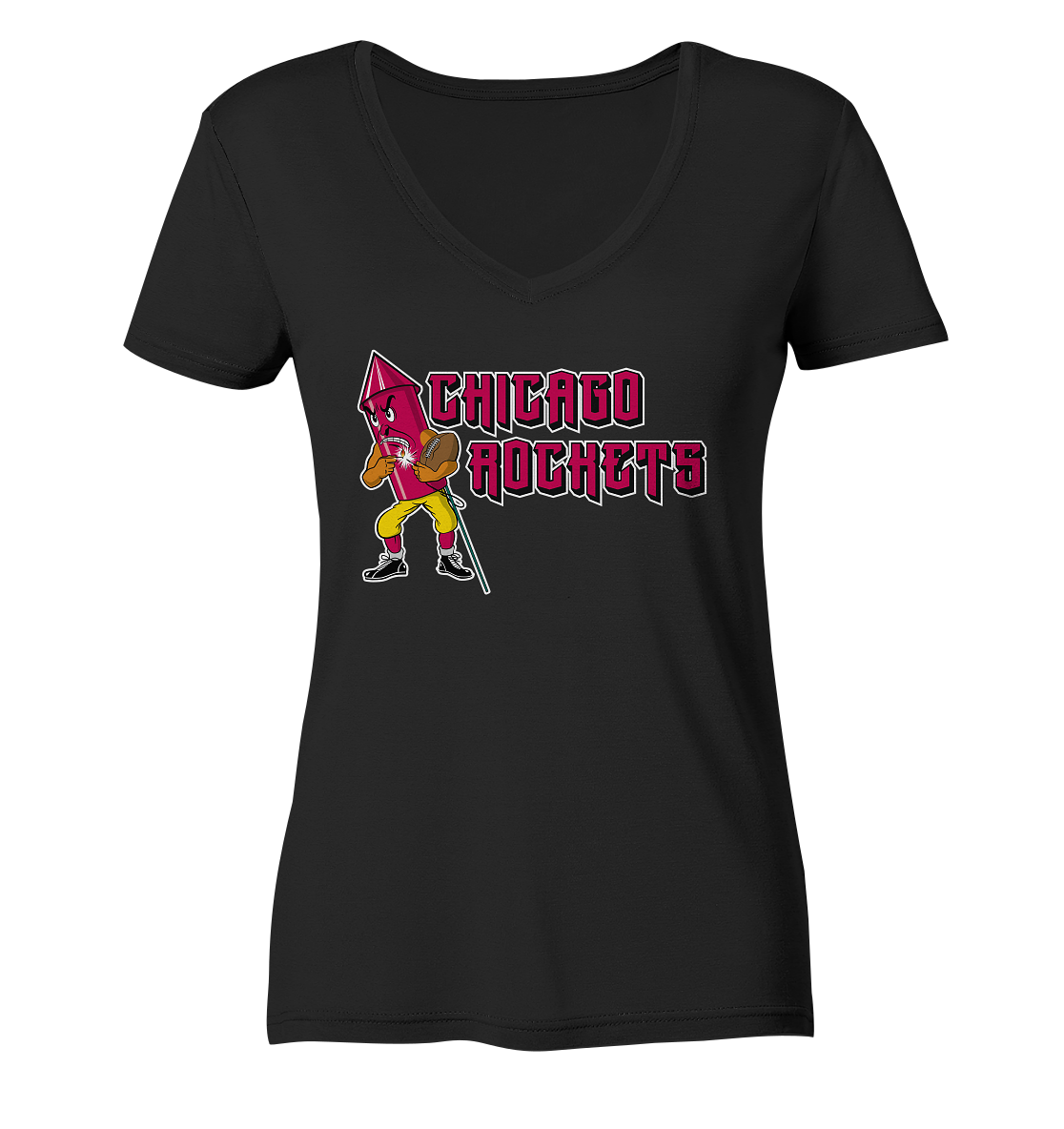 Chicago Rockets - Ladies V-Neck Shirt