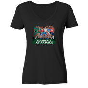 Football is Family - Ladies V-Neck Shirt