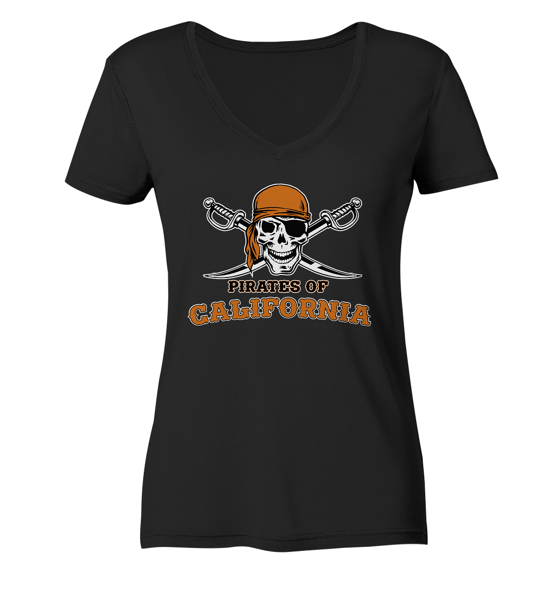 Pirates of California - Ladies V-Neck Shirt