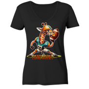 Giraffe - Ladies V-Neck Shirt