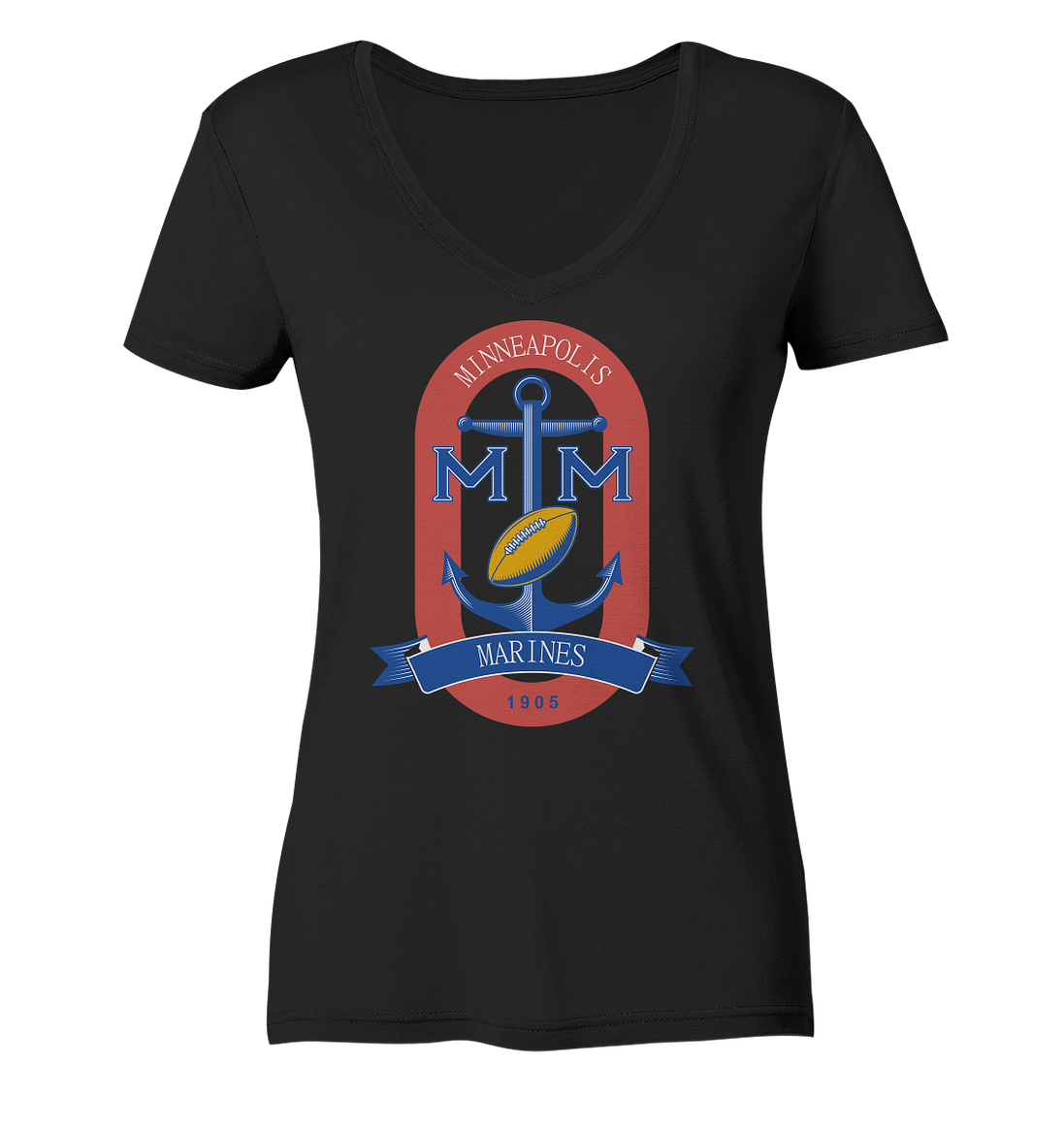 Minneapolis Marines 2 - Ladies V-Neck Shirt