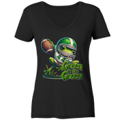 Green Frog   - Ladies V-Neck Shirt