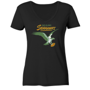 Miami Seahawks 2  - Ladies V-Neck Shirt