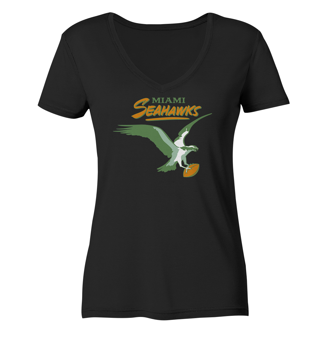 Miami Seahawks 2  - Ladies V-Neck Shirt