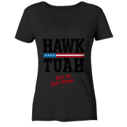 Hawk Tuah - Women's V-Neck Shirt