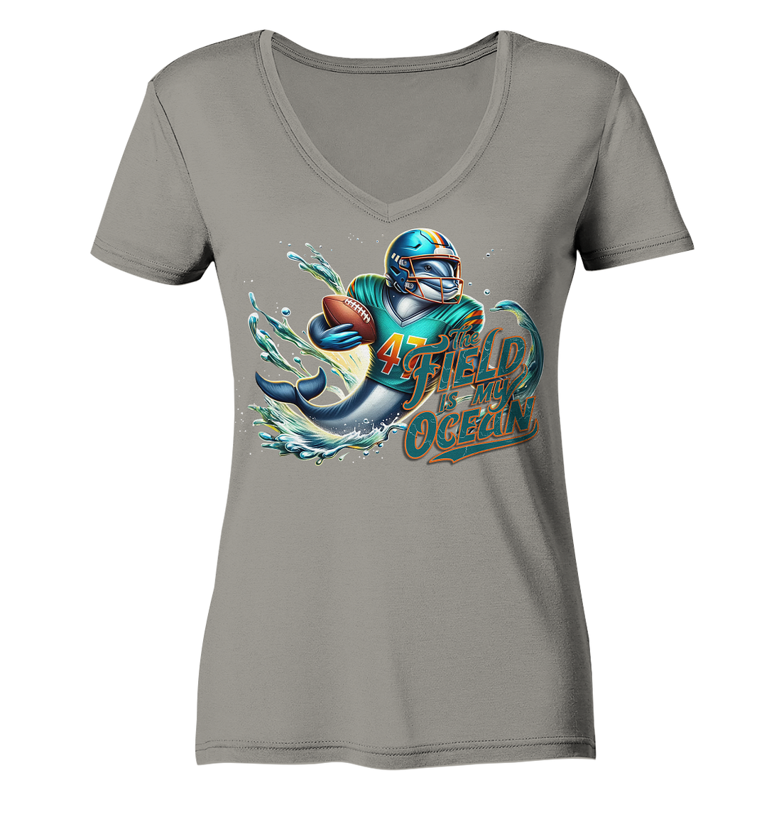Dolphin - Women's V-Neck Shirt