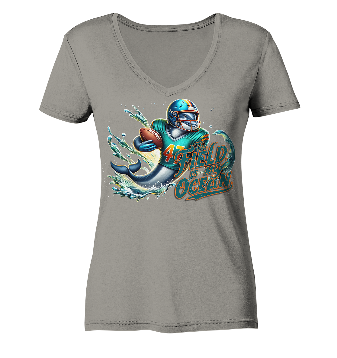 Dolphin - Women's V-Neck Shirt