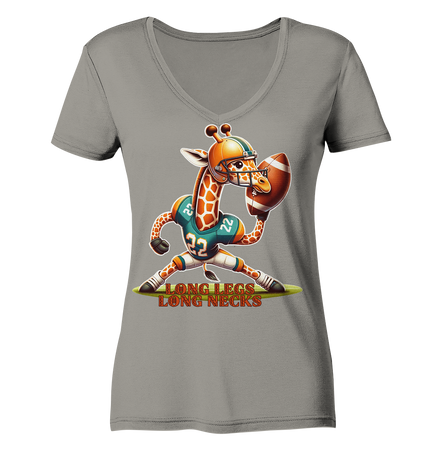 Giraffe - Ladies V-Neck Shirt