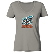 Shark Attack - Ladies V-Neck Shirt