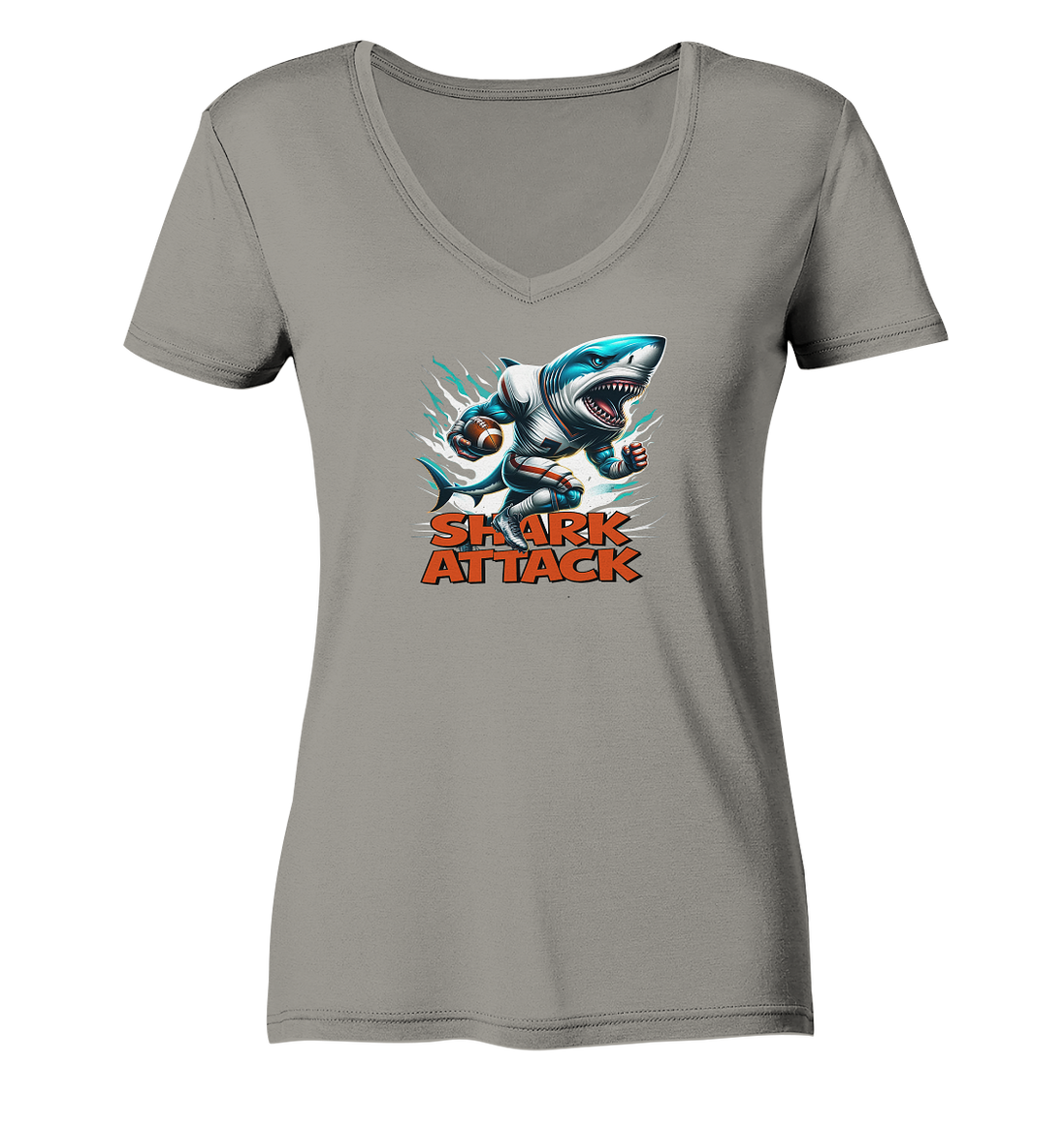 Shark Attack - Ladies V-Neck Shirt
