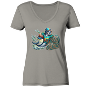 Dolphin - Ladies V-Neck Shirt