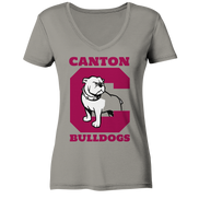 Canton Bulldogs 2 - Ladies V-Neck Shirt